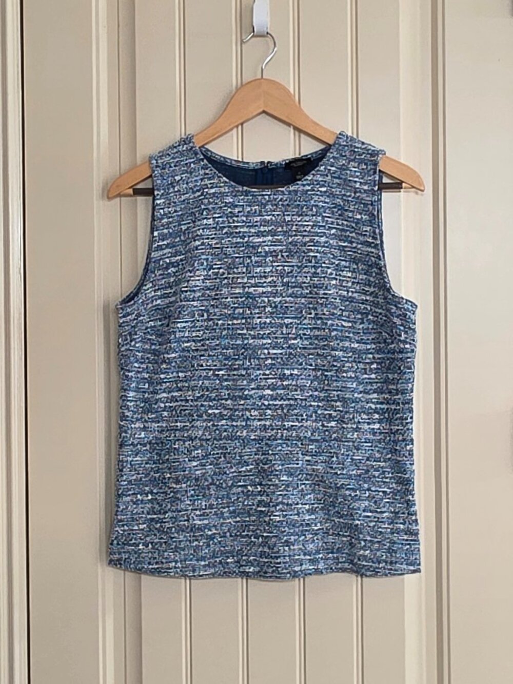 Ann Taylor Tweed Peplum Blouse
